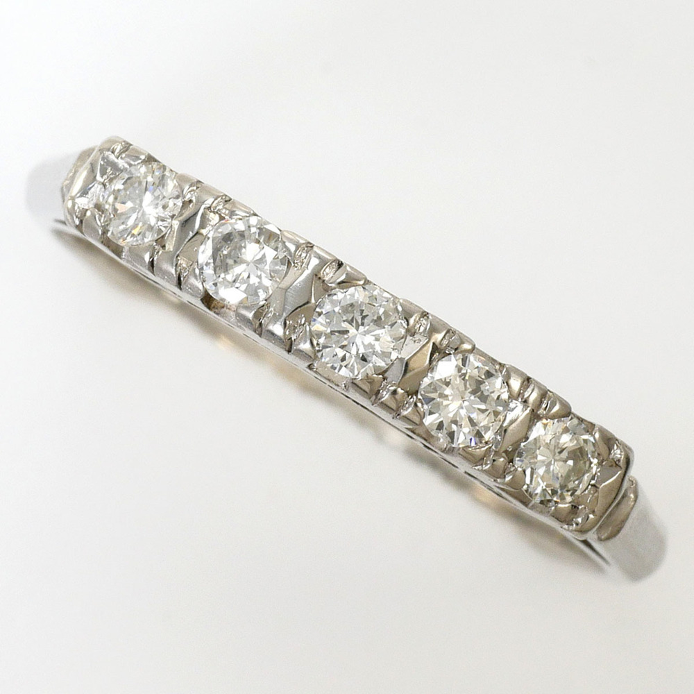 VINTAGE Silver Diamond Ring